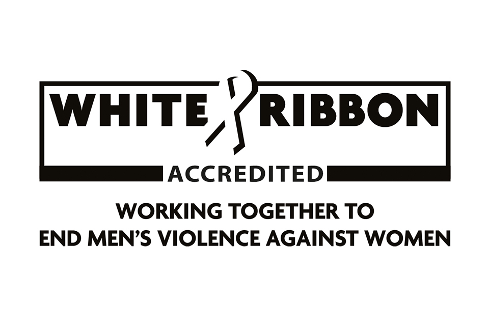 white ribbon